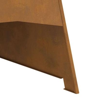 Vuurkorf Bruin 50 x 50 x 95 cm Cortenstaal