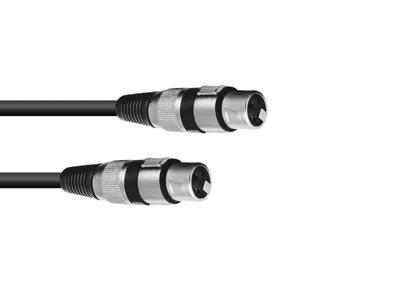 OMNITRONIC Adapter Cable XLR(F)/XLR(F) 0.2m bk OMNITRONIC Adapter Cable XLR(F)/XLR(F) 0.2m bk