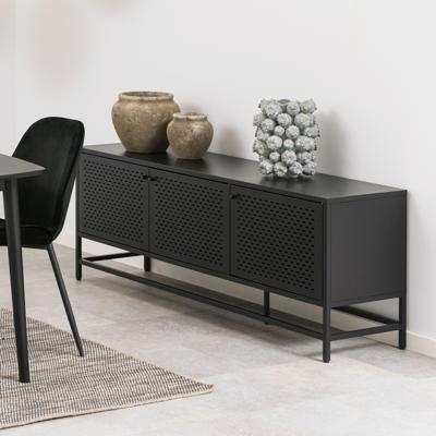 Bendt Tv-meubel 'Lua' zwart metaal, 160cm