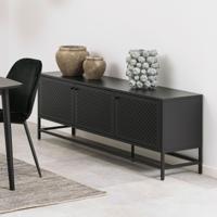 Bendt Tv-meubel 'Lua' zwart metaal, 160cm - thumbnail