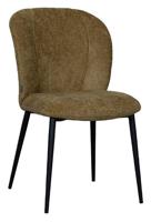 LABEL51 Eetkamerstoel 'Vino' Elite stof, kleur Mustard - thumbnail