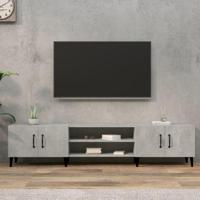 Tv-meubel 180x31,5x40 cm bewerkt hout betongrijs - thumbnail