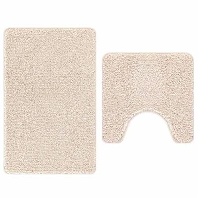 VidaXL Antislip badmat set 2 pcs crème pp