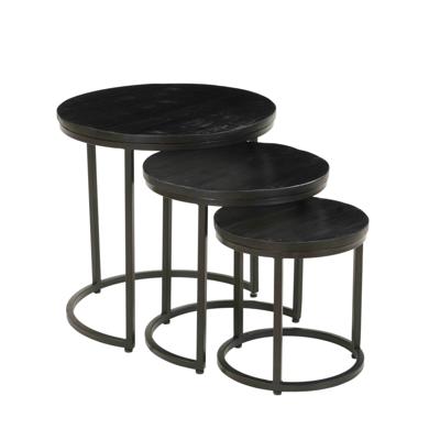 Salontafel set Vienna Zwart Salontafel set Vienna Zwart