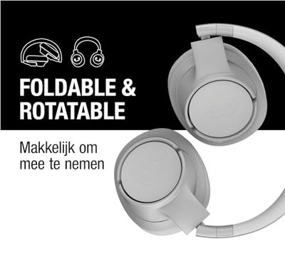 Fresh &apos;n Rebel Clam Core bluetooth Over-ear hoofdtelefoon grijs