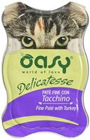 Oasy Wet Cat Delicatesse Paté kalkoen Vasc. Gr. 85 - thumbnail