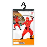 Rode draak ninja pak kind - thumbnail