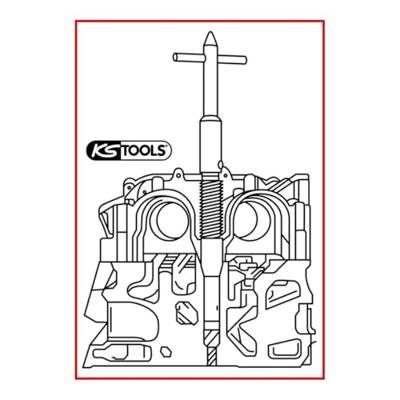 KS Tools 152.1394 Reinigingsgereedschap voor injectoren, Peugeot, Citroën, Fiat, Lancia