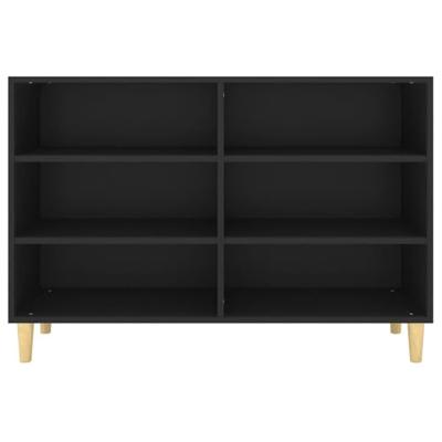 Dressoir 103,5x35x70 cm bewerkt hout zwart