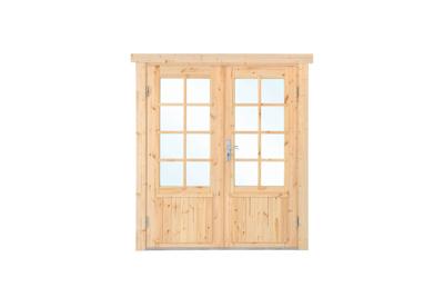 Dubbele deur DL7 159x188 cm 58 mm- - Hout- Tuindeco