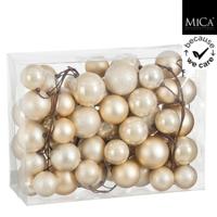 Mica Decorations Kerstslinger 180 cm Crème - thumbnail