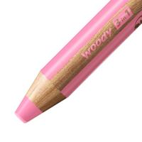 Kleurpotlood stabilo 880 woody 3 in 1 roze | 5 stuks - thumbnail