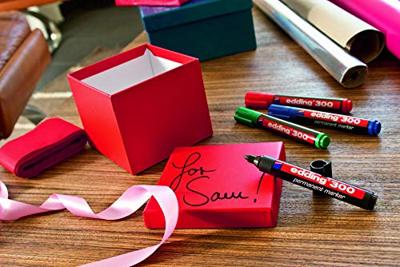 Permanente markeerstift Edding 300 Geel (10 Stuks)