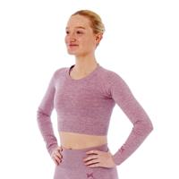 Xtreme Sportswear Croptop lange mouwen Dames Roze-M - thumbnail