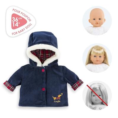 Corolle holidays jas voor babypop, 36cm Corolle holidays jas voor babypop, 36cm