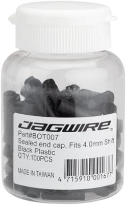 JAGWIRE End caps sealed - 4mm shift - plastic (100pcs) - black