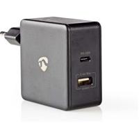 Thuislader | 3,0 A | USB / USB-C | Power Delivery 45 W | Zwart - thumbnail