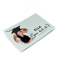 Geslaagd ansichtkaart met foto - thumbnail
