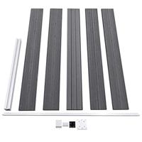 Schutting 175x105 cm HKC grijs - thumbnail