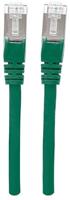 Intellinet 739825 RJ45 Netwerkkabel, patchkabel CAT 6 S/FTP 0.25 m Groen Folie afscherming, Afscherming gevlochten, Halogeenvrij 1 stuk(s) - thumbnail