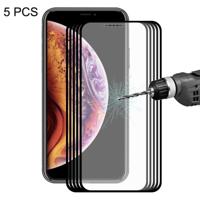 ENKAY Hat-Prins 0.2mm 9H 2.5D volledige scherm getemperd glas Film voor iPhone X / XS(Black) - thumbnail