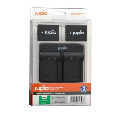 Jupio Kit: 2 x camera-accu NP-W126S + USB Dual lader