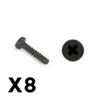 FTX - Outback Mini 3,0 Round Head Self Tapping Screw 1,4X6 (8Pc) (FTX8919) - thumbnail