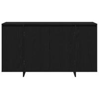 Dressoir Zwart eiken 135 x 41 x 69 cm Bewerkt hout - thumbnail