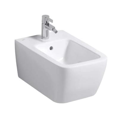 Geberit iCon Square wandbidet 35x54x26cm gesloten vorm met overloop wit 231910000
