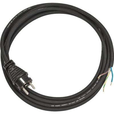 Brennenstuhl Aansluitkabel 3-polig 3m zwart H05RR-F 3G1,5 - 1160330