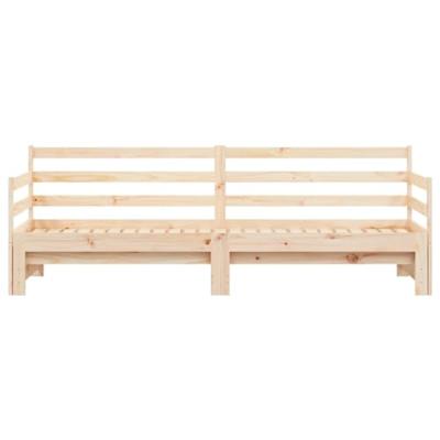 Slaapbank met onderschuifbed 90x200 cm massief grenenhout