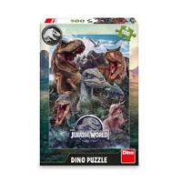 DinoToys Dino puzzel van jurassic world dinosaurussen - 500 stukjes - thumbnail