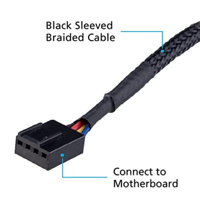 Akasa AK-CBFA08-30BK 1>5x PWM 4-pin 30cm Akasa AK-CBFA08-30BK 1>5x PWM 4-pin 30cm
