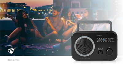 FM/AM-Radio | 1,8 W | Zakformaat | Zwart FM/AM-Radio | 1,8 W | Zakformaat | Zwart