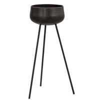 Bloempot op pootjes Tom - zwart - 89x46 cm - thumbnail