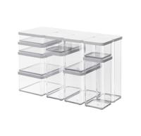 Rotho LOFT Bewaardoos 10x10x14.2 cm 1L Wit/Transparant - thumbnail