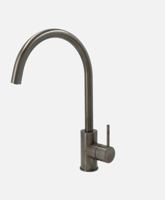 Keukenmengkraan Hotbath Cobber 1-hendel 36 cm Draaibare Uitloop Verouderd IJzer