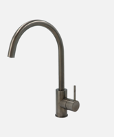 Keukenmengkraan Hotbath Cobber 1-hendel 36 cm Draaibare Uitloop Verouderd IJzer - thumbnail