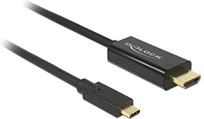 Delock 85292 Kabel USB Type-C male > HDMI male (DP Alt Mode) 4K 60 Hz 3 m zwart