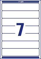 Avery-Zweckform Ordneretiketten L4760-10 38 x 192 mm Papier Wit Permanent hechtend 70 stuk(s) - thumbnail