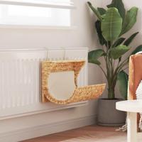 Kattenbed met kussen 37x20x20 cm waterhyacint - thumbnail