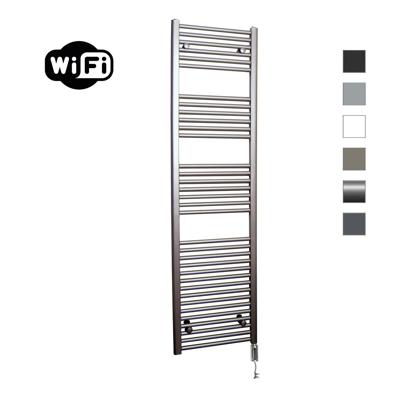 Elektrische Radiator Sanicare HWV Met Wifi 172x45 cm Inox Look 920W Met Thermostaat Chroom Linksonder Elektrische Radiator Sanicare HWV Met Wifi 172x45 cm Inox Look 920W Met Thermostaat Chroom Linksonder