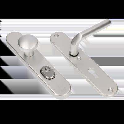 AMI Veiligheidsbeslag 250/50/15 Kt 92 Knop 169/50 Deurkruk 369 Profielcilinder 92 F1 Deurdikte 38/42 Mm - 656251