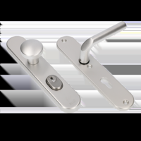 AMI Veiligheidsbeslag 250/50/15 Kt 92 Knop 169/50 Deurkruk 369 Profielcilinder 92 F1 Deurdikte 38/42 Mm - 656251 - thumbnail