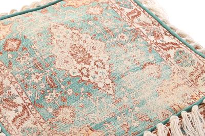 Kussen DKD Home Decor Voor op de grond Bruin Groen Franjes Arabisch 40 x 40 x 40 cm