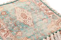 Kussen DKD Home Decor Voor op de grond Bruin Groen Franjes Arabisch 40 x 40 x 40 cm - thumbnail