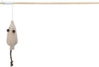 TRIXIE KATTENSPEELGOED KATTENHENGEL MUIS HOUT MET CATNIP 40 CM 4 ST - thumbnail
