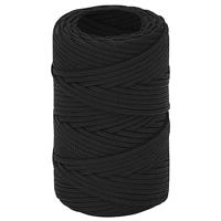 VidaXL Boottouw 2 mm 250 m polypropeen zwart - thumbnail