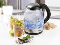 DOMO DO9218WK Waterkoker Aantal/Volume: 1.2 l Zwart, Zilver - thumbnail