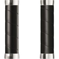 BROOKS Slender leather grips (130+130mm) - black - thumbnail